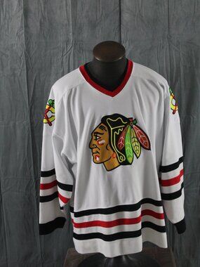 Chicago Blackhawks Jersey (VTG) - 1990s Home Jersey by Starter - Men's 2XL